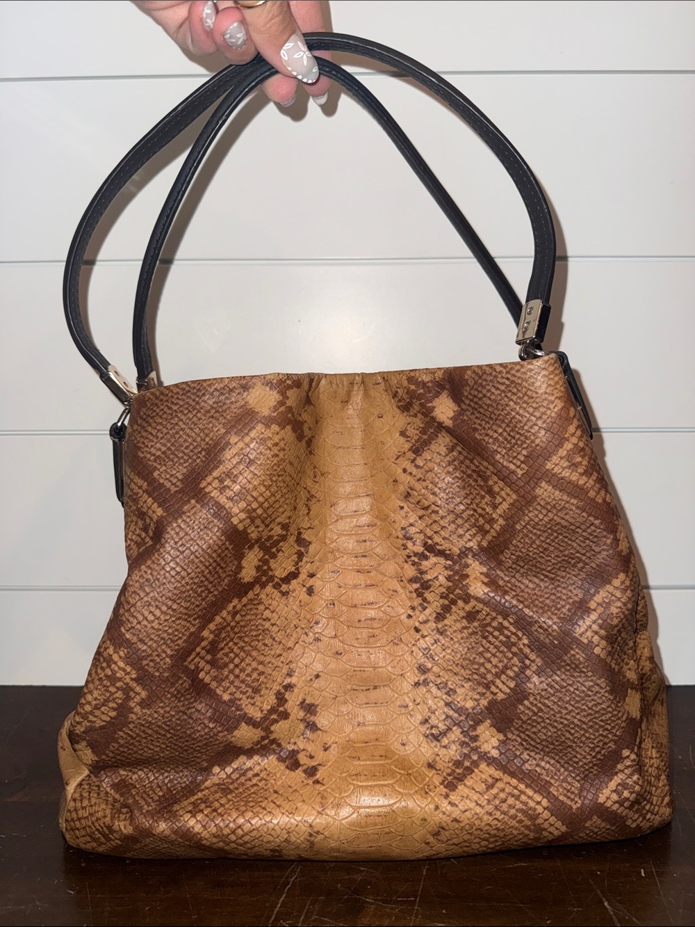 Limited Edition Coach Phoebe Hobo Snakeskin Bag